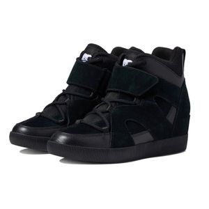 Black Sorel Out N About Wedge Sneaker